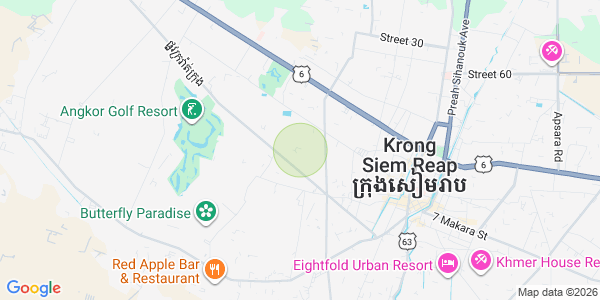 Mapa: Svay Dankum, Siem Reap