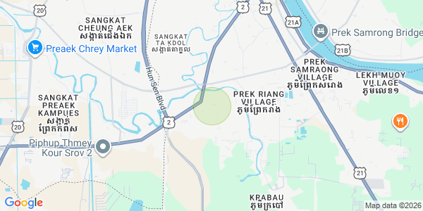 Map of Prek Ho, Ta Khmau, Kandal