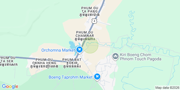 Ou Oknha Heng县, Kampong Saom, 西哈努克城地图