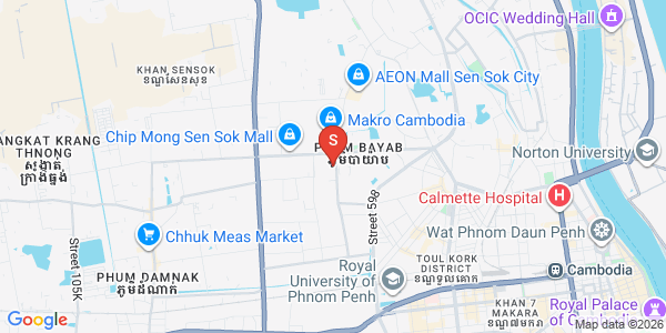 Mapa: Phnom Penh Thmey, Sen Sok, Phnom Penh