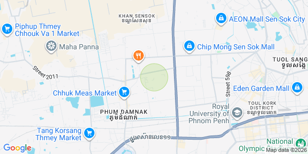 Mapa: Phnom Penh Thmey, Sen Sok, Phnom Penh