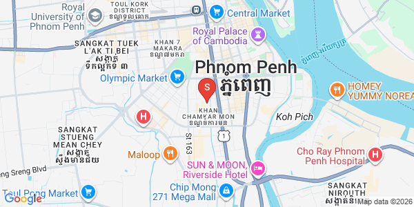 Carte de BKK 3, Boeng Keng Kang, Phnom Penh