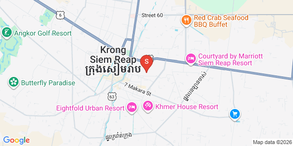 Mapa: Svay Dankum, Siem Reap