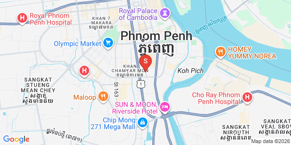 Mapa: BKK 1, Boeng Keng Kang, Phnom Penh