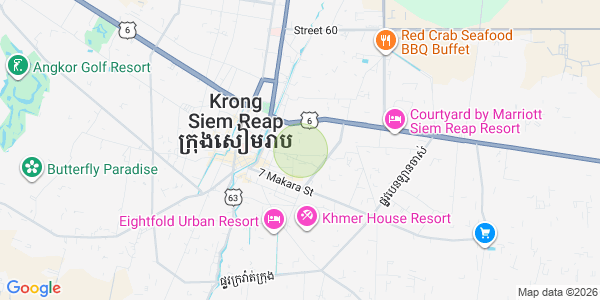 Map of Svay Dankum, Siem Reap