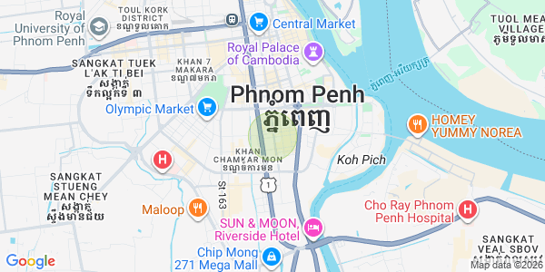 万景岗1分区（BKK1), 波哥堪, 金边地图