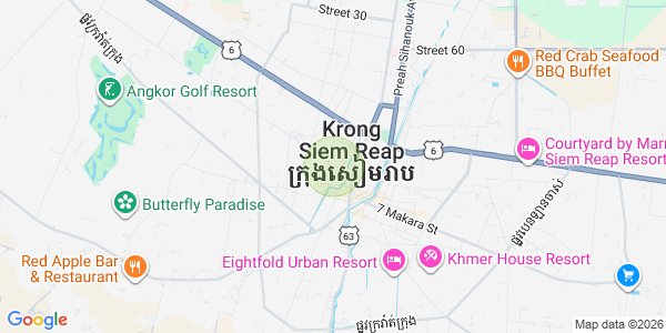 Mapa: Sala Kamraeuk, Siem Reap