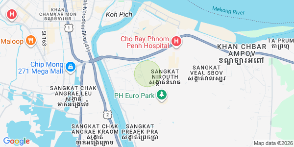 Nirouth分区, 铁桥头区, 金边地图