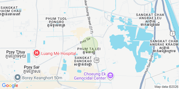 Mapa: Dangkao, Phnom Penh