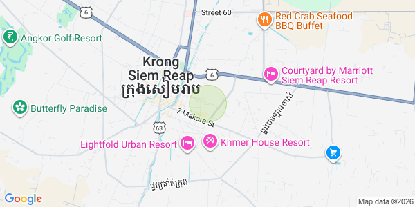 Svay Dangkum分区, 暹粒地图