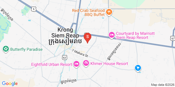 スラークラム, シェムリアップの地図