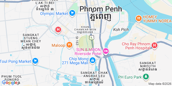 Mapa: Toul Tum Poung 1, Chamkarmon, Phnom Penh