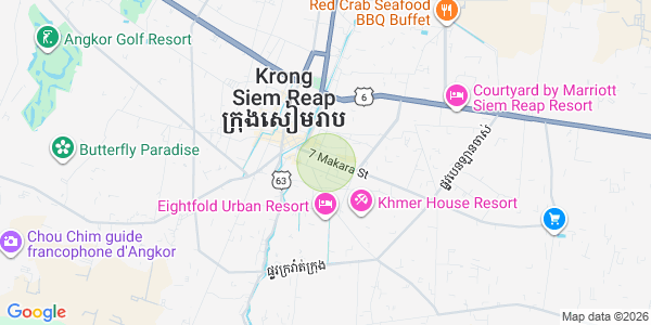 Map of Sala Kamraeuk, Siem Reap