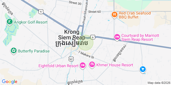 Map of Sla Kram, Siem Reap