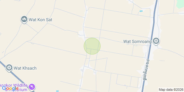 Mapa: Chan Sa, Sout Nikom, Siem Reap