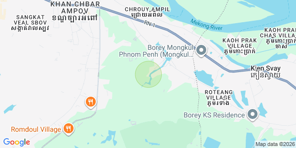 Carte de Kbal Kaoh, Chbar Ampov, Phnom Penh