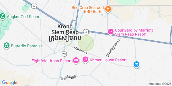Mapa: Sala Kamraeuk, Siem Reap