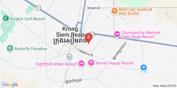 Mapa: Svay Dankum, Siem Reap