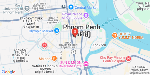 Mapa: BKK 1, Boeng Keng Kang, Phnom Penh