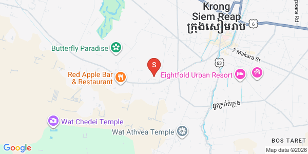 Map of Svay Dankum, Siem Reap