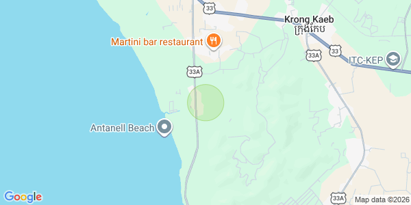 Map of Prey Thum, Kep