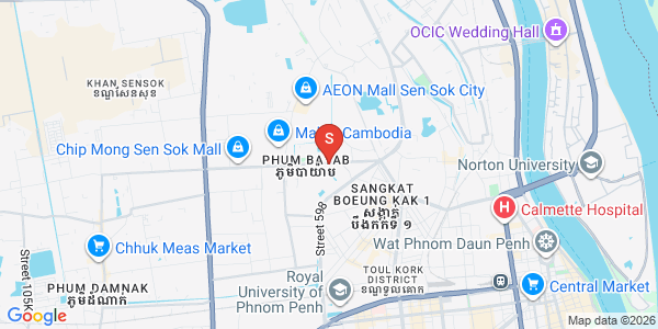 Map of Phnom Penh Thmey, Sen Sok, Phnom Penh