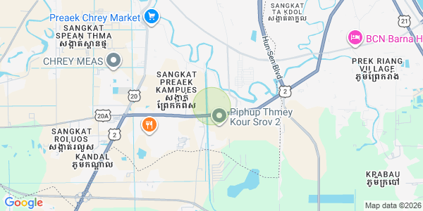 Mapa: Preaek Kampues, Dangkao, Phnom Penh