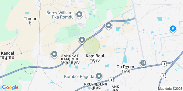 Mapa: Kamboul, Phnom Penh