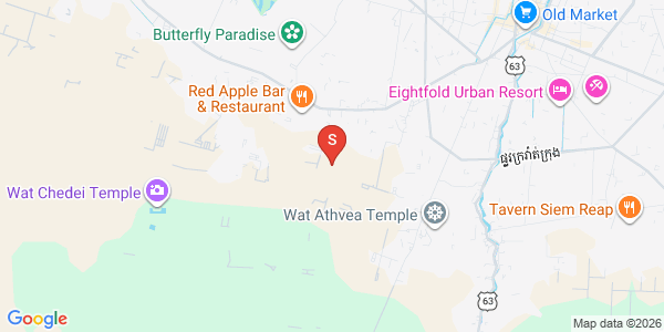 Map of Svay Dankum, Siem Reap
