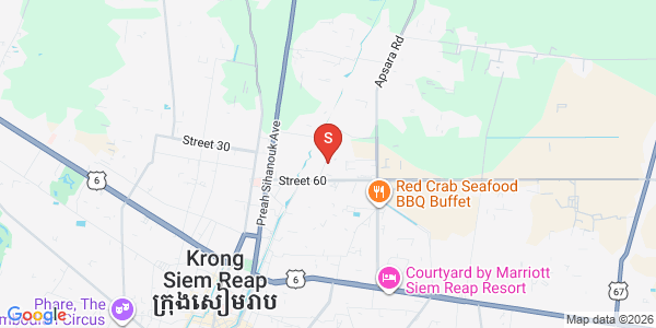 Sla Kram 分区, 暹粒地图