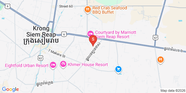 Map of Chreav, Siem Reap