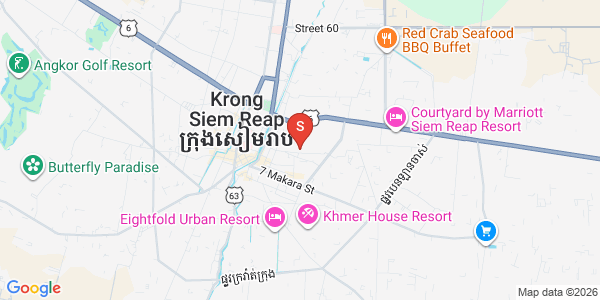 Mapa: Sala Kamraeuk, Siem Reap
