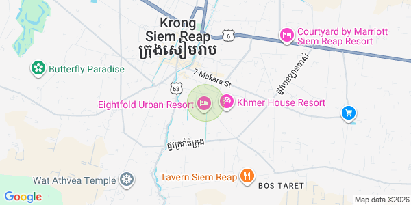 Map of Sala Kamraeuk, Siem Reap