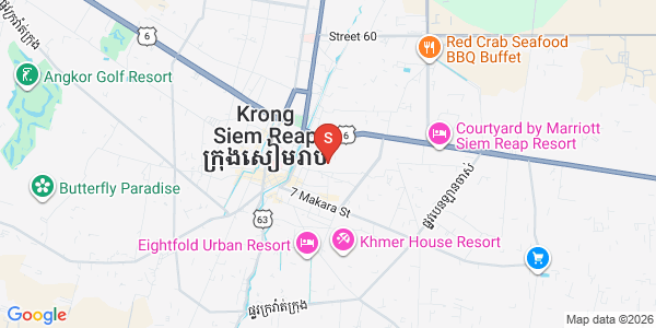Svay Dangkum分区, 暹粒地图