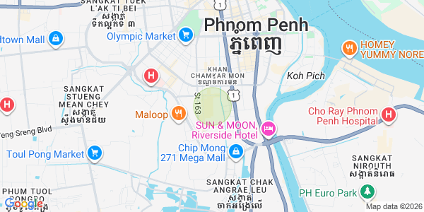 Mapa: Toul Tum Poung 1, Chamkarmon, Phnom Penh
