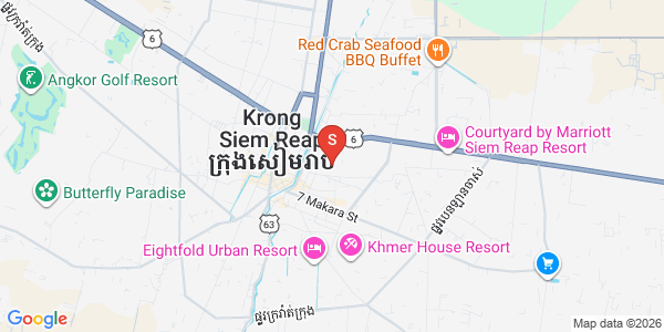 Svay Dangkum구역, 씨엠립 지도