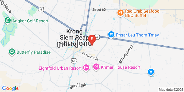 Map of Sla Kram, Siem Reap