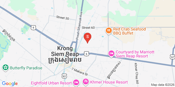 Sla Kram 分区, 暹粒地图