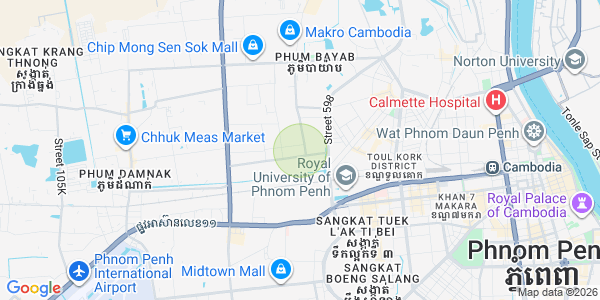 Mapa: Phnom Penh Thmey, Sen Sok, Phnom Penh