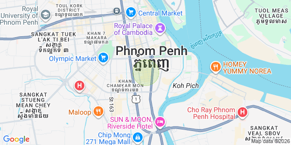 万景岗1分区（BKK1), 波哥堪, 金边地图
