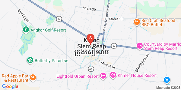 Mapa: Svay Dankum, Siem Reap