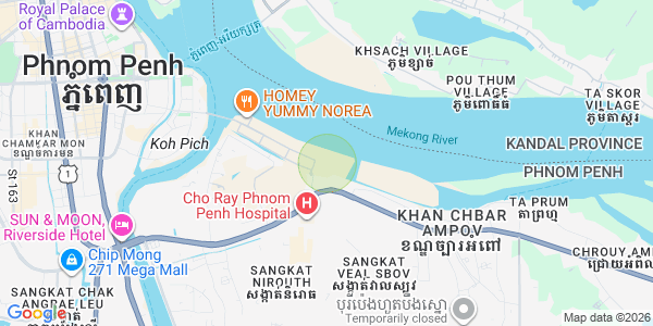 Map of Nirouth, Chbar Ampov, Phnom Penh