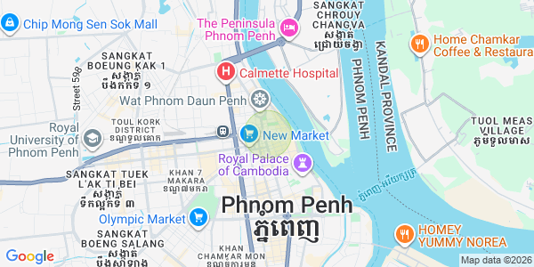 Mapa: Chey Chumneah, Daun Penh, Phnom Penh