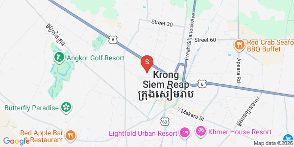 Mapa: Svay Dankum, Siem Reap