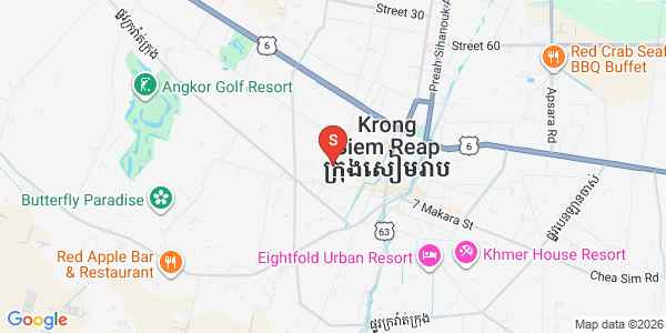Mapa: Svay Dankum, Siem Reap