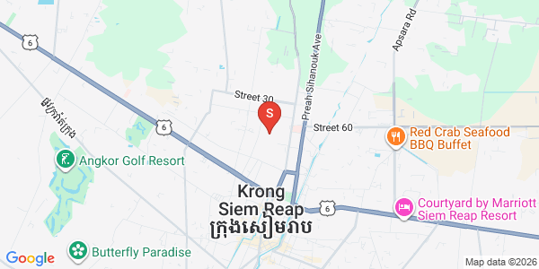 Mapa: Svay Dankum, Siem Reap