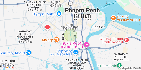 Mapa: Toul Tum Poung 1, Chamkarmon, Phnom Penh