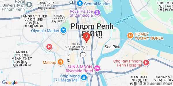 Map of BKK 1, Boeng Keng Kang, Phnom Penh