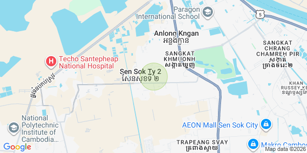 Map of Khmuonh, Sen Sok, Phnom Penh