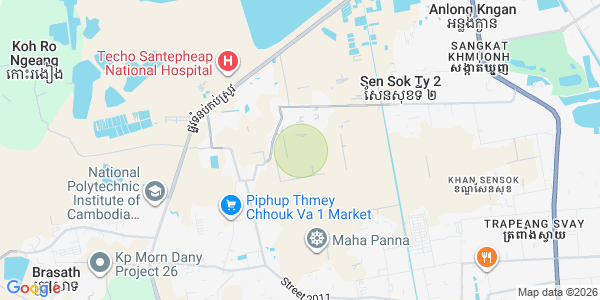 Карта Коук Рока, Прек Пноу, Пномпень